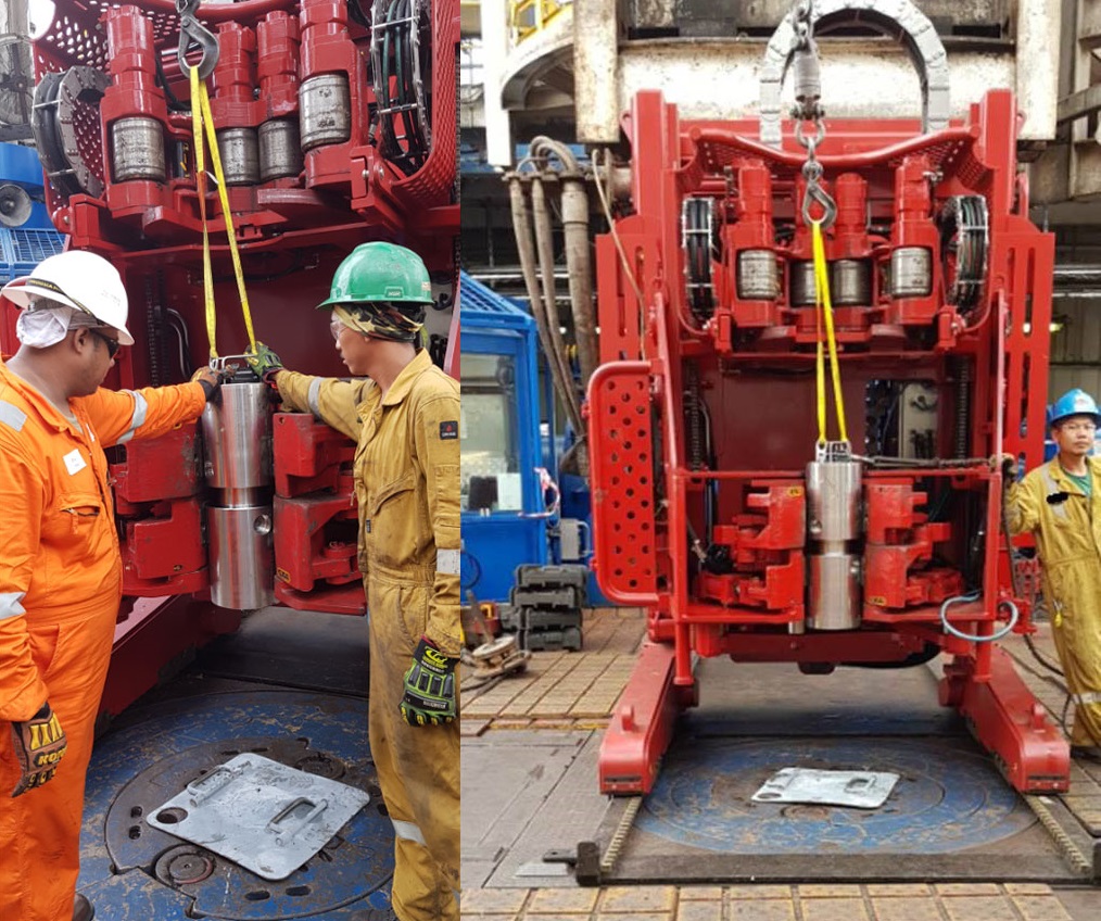 verifying torque figures from the rig’s Iron Roughneck